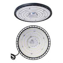 Luz de techo LED alta de 200 W, temperatura de color de luz diurna de 6500 K, luz de taller LED, 85-265 V, adecuada para almacenes, graneros, talleres, garajes y estadios. - Tipo de Enchufe A USA (110-127V) - Ver 1