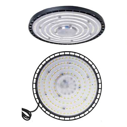 Luz de techo LED alta de 200 W, temperatura de color de luz diurna de 6500 K, luz de taller LED, 85-265 V, adecuada para almacenes, graneros, talleres, garajes y estadios.