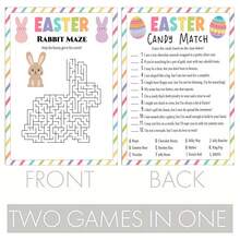 20pcs Easter Party Game Activity Papers, Family Gathering Games, Double-Sided Interactive Game Cards - Multicolor - View 7