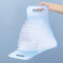 1 Multi-Layer A4 Handheld Folder, Exam Paper Classification Accordion Bag, 13 Pockets Large Capacity, Suitable For School And Office Document - Multicolor - View 5