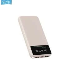 YLYP 10000mAh 移动电源，超薄双 USB 输出，5V/2.1A USB-C 和 Micro USB 兼容充电，带 LED 显示屏和手电筒，适用于安卓/手机设备的移动电源 - 彩色 - 查看 14