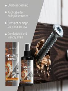 JUE FISH Ultimate Instant Metal Rust Remover Spray 2026 Multi-Purpose Professional Derusting Agent For Car Wheels, Tools & Kitchen | Magic Oxidation Dissolver & Polishing Shine | Effortless Spray-To-Clean Formula | Restore Your Items To Brand New In Seconds - Liquid - View 7