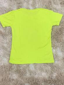 Women's Baby Look Leopard Print - New Release - Lime Green - View 3