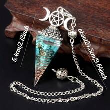 CUPIDCRYSTAL 1/5pcs Turquoise Healing Pendants Necklace With Silver Chain, Great Gift Choice And Best Meditation Crystal Gift For Mother's Day - Turquoise - View 10
