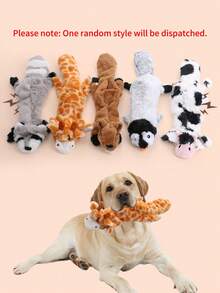 1pc Random Color Cute Animal Shaped Pet Squeaky Toy - Multicolor - View 1
