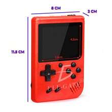 Sup Box Consola Game Boy Videojuego Retro Portátil 400 Juego - Rojo - Ver 3