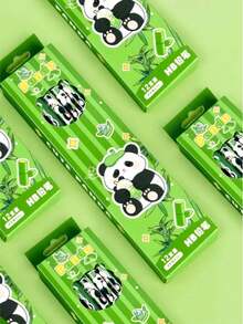熊猫图案铅笔套装（6支/12支/36支），精美学生文具，颜色随机，适合艺术绘画，每盒12支，办公用品，需自行削尖。适用于家庭、办公室、学校、绘画、学生、标记、文具，男女皆宜，是开学季和新学期的理想之选。 - 彩色 - 查看 3