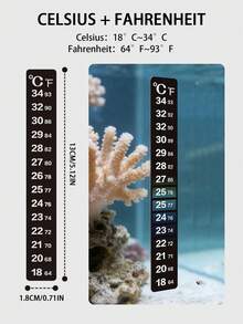 1pc Fish Tank/Reptile Temperature Sticker, Suitable For Aquarium, Turtle, Lizard, Reptile, Outdoor Greenhouse, Greenhouse - Patch Type - View 15