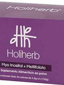Holiherb - Myo-Inositol (4g) + Metil Folato | Suplemento en Polvo para Mujeres | (En Sobres 30 porciones) - Ver 1