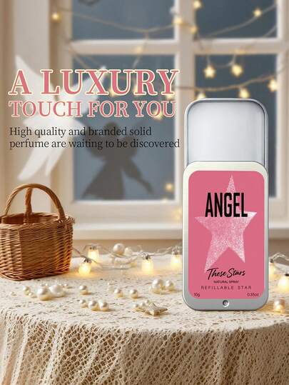 1 pieza Perfume sólido portátil, fragancia vintage fresca y elegante de larga duración. Opción de regalo única y conveniente, adecuada para citas y uso diario.