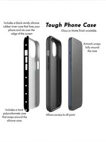 Fashion Phone Case - Compatible With Apple 11, 15 Series, 14, 13, 16PM, 17 Series Polka Dot Phone Case | Layout Phone Case Aesthetic Phone Case | Street Style Phone Case | Shock-Proof Protection | Gift For Girls - Multicolor - View 5