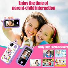 3-12 Years Old Kids Smart Phone Toy, Unicorn Design, Christmas & Birthday Gift, 2.8" Touch Screen, Dual Cameras, Games, Music Player And 32GB Memory Card - Multicolor - View 9