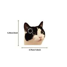 50 Pcs Transparent Retro Cartoon Cat PET Waterproof Stickers - DIY Decor Decals For Journals, Guitars & Notebooks - 50 PCS - View 8