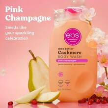 Eos Cashmere Body Wash – Pink Champagne, Moisturizing Body Wash, Creamy Gel Formula, With Shea Butter, Glycerin, Vitamin E, PH Balanced, Sensitive Skin, Vegan, 16 Fl Oz - 粉紅香檳 - 查看 2