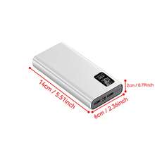Sạc dự phòng dung lượng cao 20000mAh, tương thích với Android/, có màn hình hiển thị kỹ thuật số, có thể có hiện tượng sạc ngầm ban đầu, sẽ bình thường sau 2 chu kỳ sạc, thích hợp làm quà tặng tốt nghiệp, quà tặng tiệc độc thân, quà tặng phù dâu, quà tặng Ngày của Cha. - Nhiều màu - Xem 10
