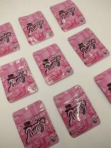 50/100/200pcs 3.5g Mylar Bags |     Exotic, Gift, Storage, Ziplock, Party Packs, Zipper, Resealable Bags |     Suitable For Christmas, Halloween, Event Party |     Style 75, Made Of Polypropylene. - 50pcs - 查看 1
