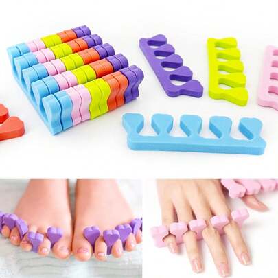 20/50pcs Soft Foam Toe Separators, Ladies Nail Polish Toe Dividers, Premium Nail Polish Toe Separator Tool Set, Toe Separator Nail Care Kit - High Quality Manicure Painting And Polishing Tool Set