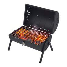 CNCEST Portable Charcoal Grill, Chimney Charcoal Grill & Hot Pot - 2-Sided Cooking Grid For BBQ, Hot Pot, And Outdoor Parties, Perfect For Home & Commercial Use (Black) - A - Xem 10
