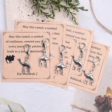 2/5/10pcs Positive Camel Keychain, Camel Print Inspirational Card, Ramadan Encouragement Token. Best Team Keychain Gift Set, Motivational Gift For Friends, Family, Loved Ones, Classmates And Colleagues - "Celebrate Your Past Resilience, Accompany Your Future Journey" - Multicolor - View 7