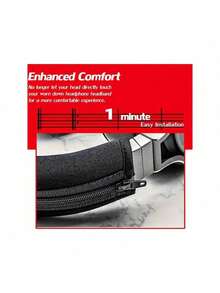 适用于 ATH M 系列的保护性头带套 - 适用于 M50X/M50/M40X/Virtuoso XT/SE/Wireless+ - 黑色 - 查看 6