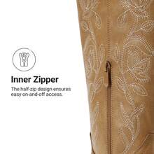 Women Knee-High Boots - Chocolate Brown - View 9