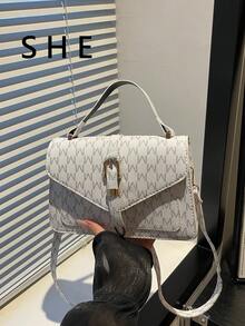 Retro Minimalist Commuter Small Shoulder Bag, New Arrival Unique Personalized Ins Handbag For Women - White - View 2