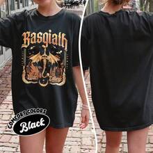 Camiseta de dos caras  de la Escuela de  Basgiath, Camiseta Fourth Wing Onyx Storm, Mercancía de Tairn y Andarna, Regalo para Caballeros Dragón, Amante de los Libros - Negro - Ver 6