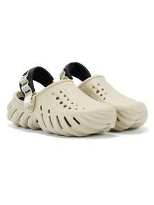 Crocs Unisex-Adult Echo Clog - Xương/Đen - Xem 2