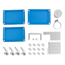 YUNRUX Storage Island & Carts - Blue - View 5