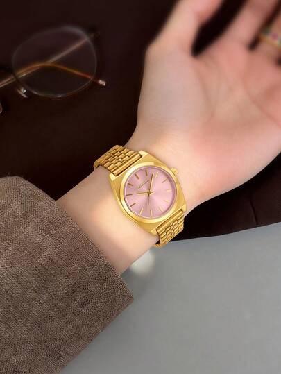 REBIRTH 1pc Women's Business Classic Elegant Quartz Movement Wristwatch, Suitable For Daily Wear