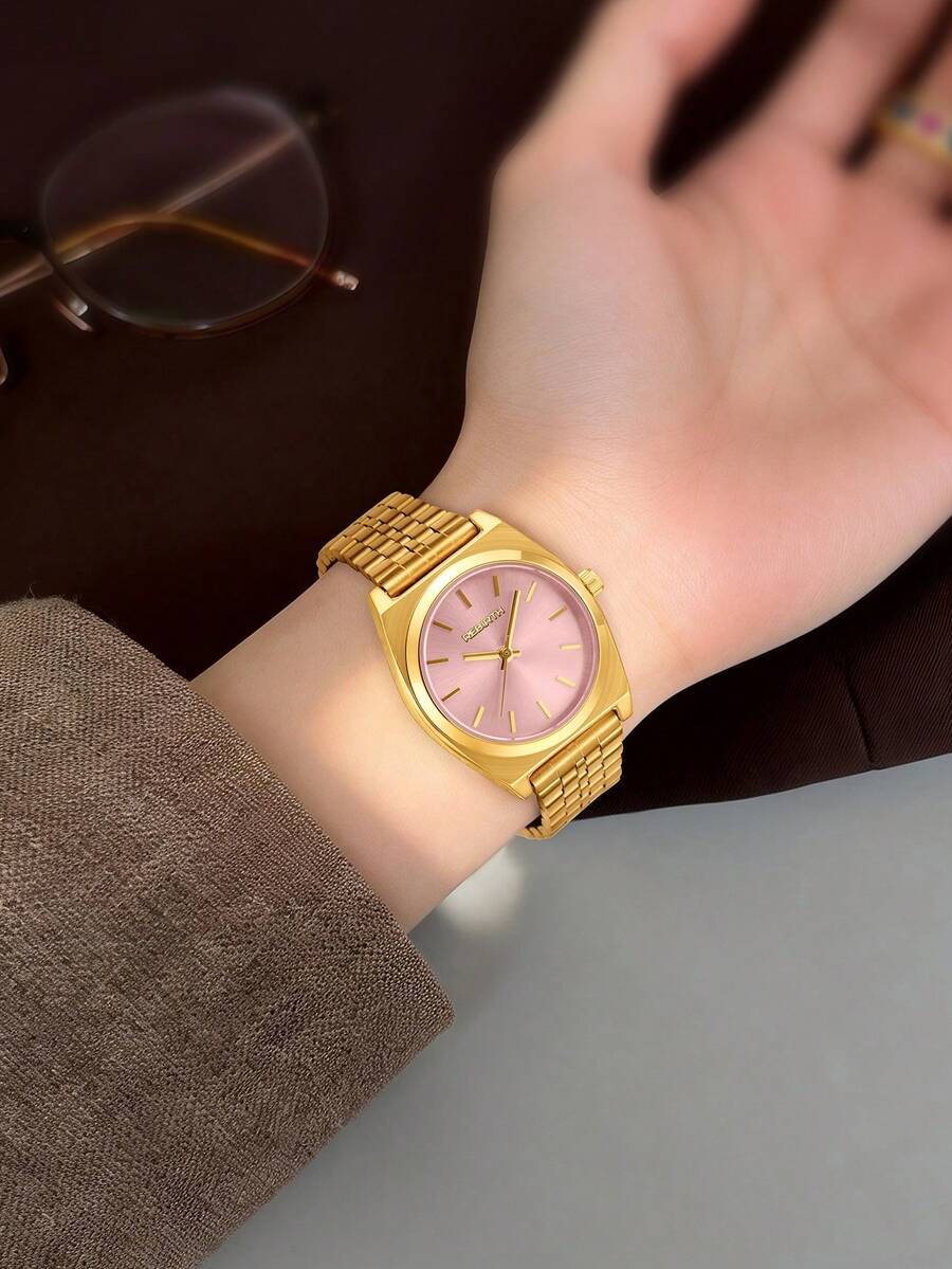 REBIRTH 1pc Women's Business Classic Elegant Quartz Movement Wristwatch, Suitable For Daily Wear - one-size - View 1