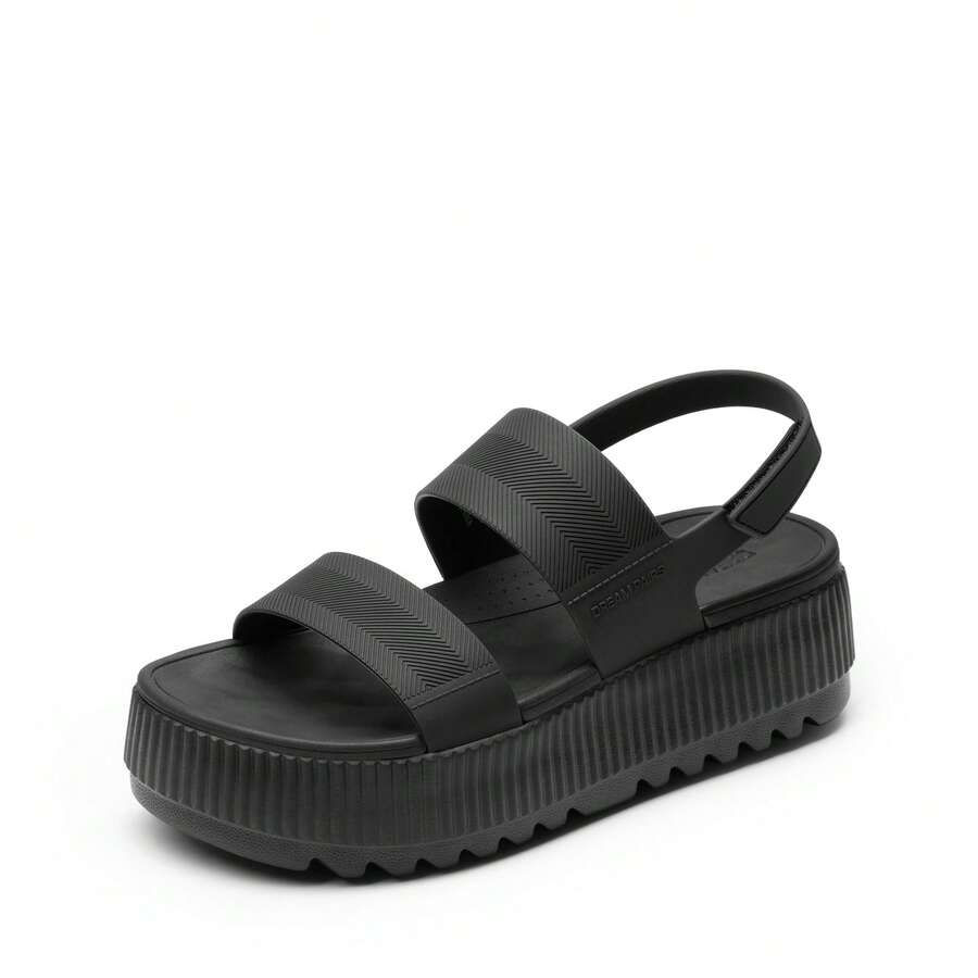 Sandalias de Plataforma para Mujer, Sandalias de cuña elásticas con Puntera Abierta para Playa Verano