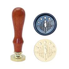 Starry Sky Animal Wax Seal Stamp (With 1 Handle) - Perfect For Love Letters, Invitations, Holiday Cards, Diaries, Scrapbooks, DIY Crafts - Stamp + Handle - View 11
