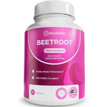 Rosabella Organic Beet Root Capsules – 1300mg Beetroot Powder For Natural Energy & Endurance Support, Non-GMO, Lab-Tested Beet Supplement - 60 Capsules, 30-Day Supply - 1 chai - Xem 2