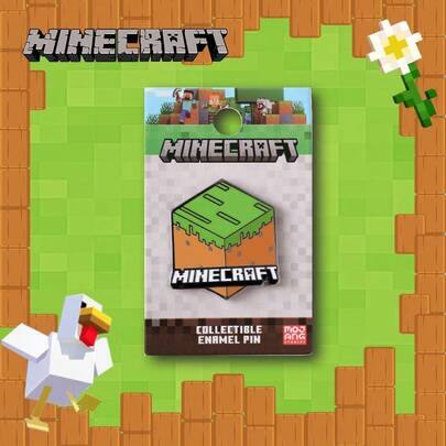 Minecraft 1PC  Officially Licensed  Creeper Pin Metal Brooch Enamel Pin Badge  Merchandise Personalized Creative Badge Stylish Fun Collectibles Peripheral Fashion Pin Jewelry Cute Accessories Pins For Jackets Decorative Bag Cloth Pencil Case Dress Practical Birthday Gift