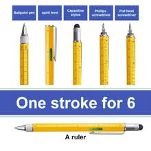 7-In-1 Handheld Screwdriver, Ballpoint Pen, Multi-Tool, Ruler, Screwdriver, Touch Screen Stylus, Level - 6-in-1 Stylus - View 7