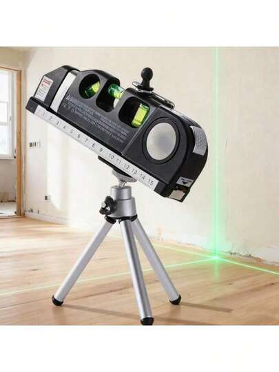 Professional-Grade High-Precision Laser Marking Tape Tool - Infrared Laser Group - Cross Measurement - With Bracket - Suitable For Engineering And Household Use - Precise Positioning