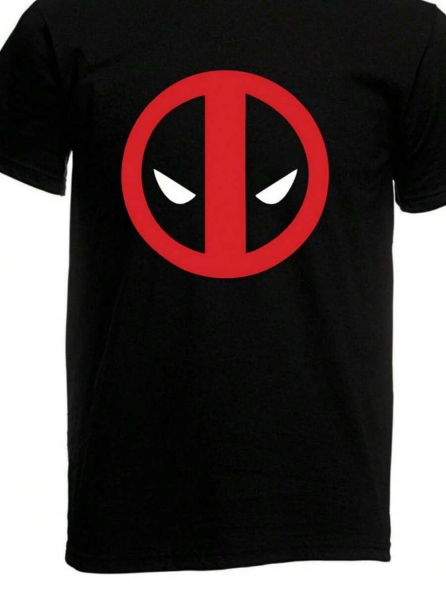 Camiseta con logo de cómic Deadpool para hombre, tallas hasta 5XL - Negro - Ver 1