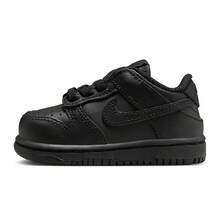 Toddler's Nike Dunk Low Black/Black-Black (FB9107 009) - 黑色 - 查看 2