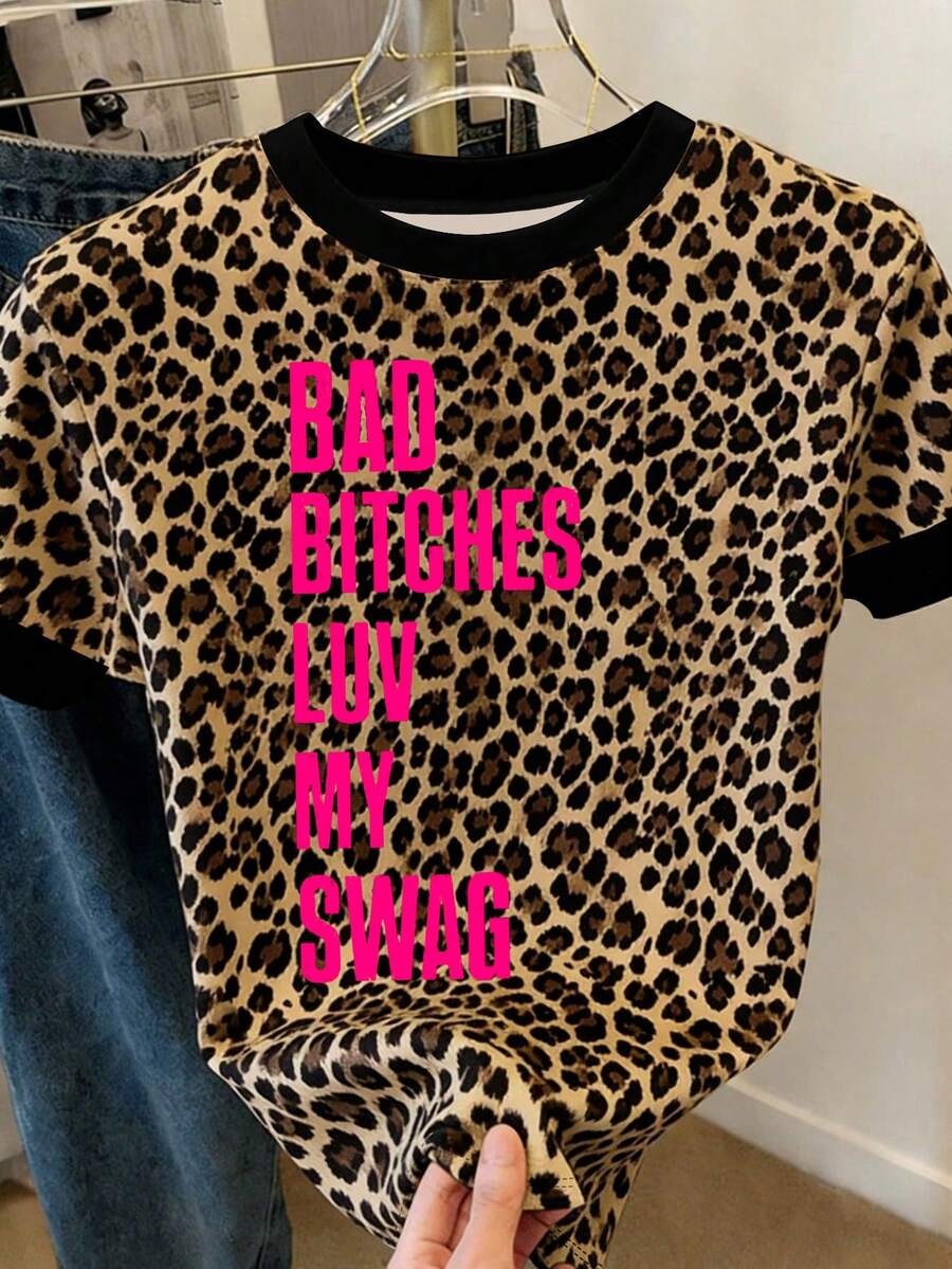 Bad Luv My Swag, Trang phục mùa hè cho nữ, Trang phục đi biển cho nữ, Áo kiểu nữ thường ngày, Áo thun cổ tròn tay ngắn thường ngày màu trắng cho nữ đi nghỉ mát - trắng - Xem 1