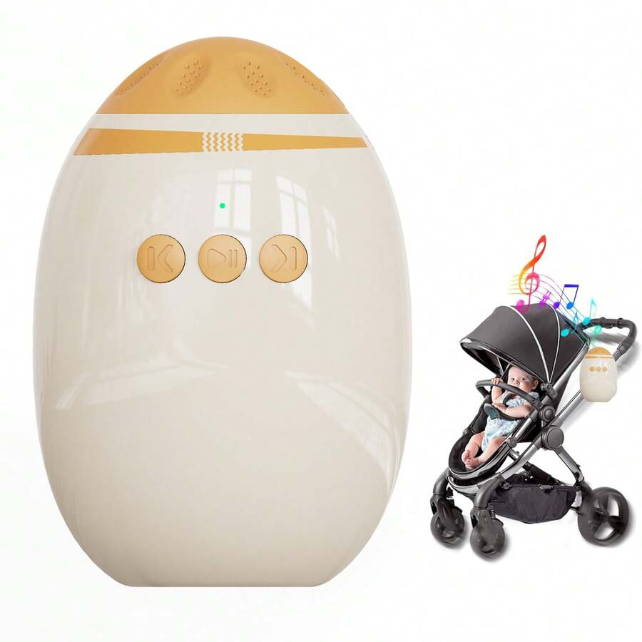 Portable Baby Stroller Rocking Chair Accessory, Automatic Baby Swing Sleep Soother With White Noise, Vibration Sleep Aid, Rechargeable & Adjustable Speed, 11 White Noise Modes, Hands-Free For Moms