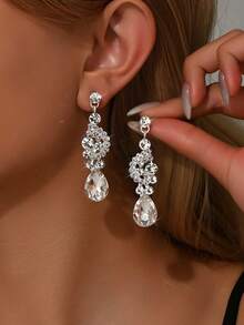 1对优雅奢华宫廷风镂空花朵耳坠，女士度假风，情人节、妈妈、母亲节礼物 - 1434 - 查看 12