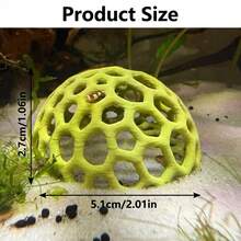 蜂窝状水族箱虾屋洞穴庇护所，淡水鱼缸装饰，为小型虾、幼虾和小鱼提供躲藏场所 - A - 查看 11