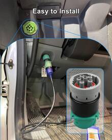 Adaptador J1939 II Adaptador de puerto de diagnóstico de camión de 9 pines de repuesto para Paccar para Nexiq Data Link - Verde militar - Ver 2