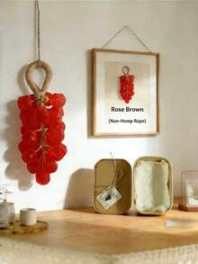 Jabón de uva con gema de melocotón/limpieza del hogar, caja de regalo de jabón transparente de cuerda de uva hecho a mano con gema, un excelente regalo para familiares y amigos durante las vacaciones - De Estado sólido - Ver 6