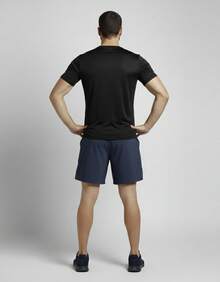 Kit 5 Men's Dry Fit T-Shirt Gym Sports Comfortable Anti-Odor - Black - View 5