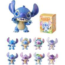 MINISO Disney Lilo &Amp; Stitch Blind Box Cool Transformation Series Action Figures Collectible Box Vinyl Model Surprise Box Random Design Mystery Toy For Home Decor Birthday Gifts (Random One Figure) - 1 - View 1