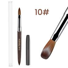 科林斯基亚克力美甲刷，尺寸 8-18，高品质檀香科林斯基亚克力美甲刷，亚克力美甲刷，科林斯基亚克力美甲刷，亚克力粉刷 - 鏽棕色 - 查看 11