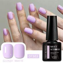 10支装7毫升马卡龙色凝胶指甲油套装，不含HEMA和TPO，半永久性可卸UV凝胶指甲油，持久耐用，DIY美甲设计，适用于各种美甲装饰，夏季美甲套装，家用和沙龙美甲用品。 - 彩色 - 查看 8