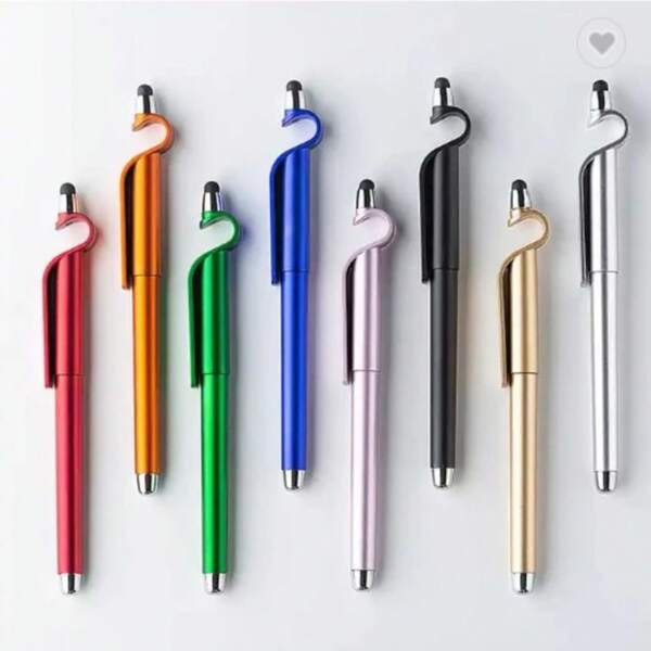 Kit 4 Canetas Touch Screen Universal Suporte Para Celular